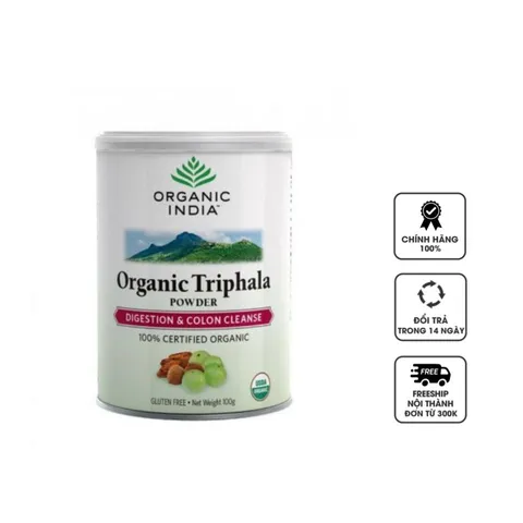 Bột Triphala Organic India hỗ trợ thanh lọc hệ tiêu hóa