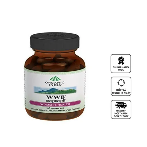 Viên uống WWB Organic India hỗ trợ điều hòa, ổn định nội tiết