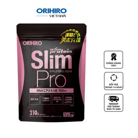 Bột hỗ trợ giảm cân Orihiro Active Protein Slim Pro Nhật Bản