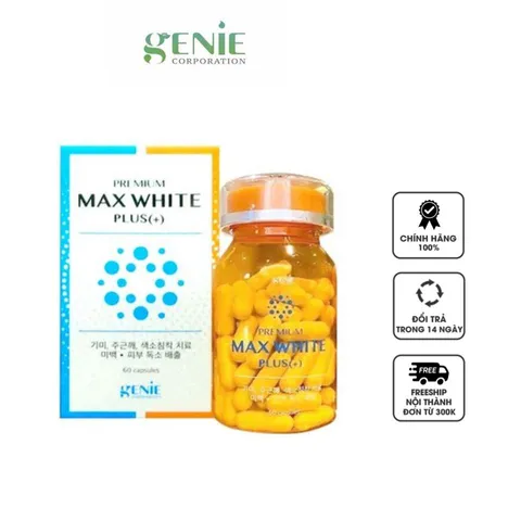 Viên uống trắng da Genie Premium Max White Plus+