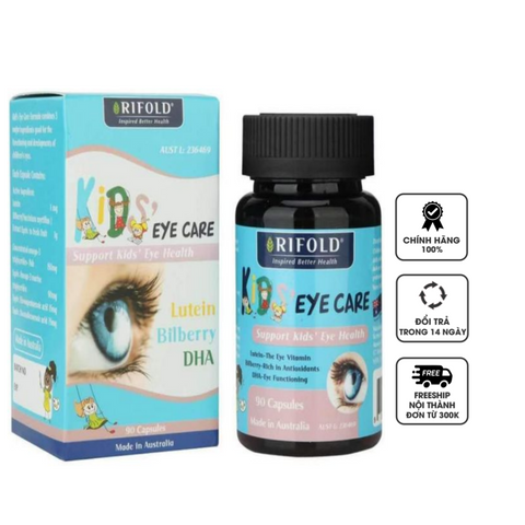 Viên uống hỗ trợ mắt Rifold Kid Eye Care cho trẻ từ 4 - 15 tuổi