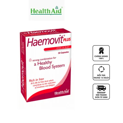 Viên nang Haemovit Plus - HealthAid hỗ trợ bổ máu