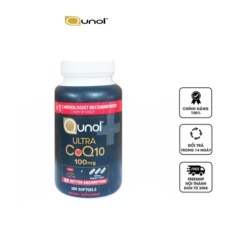 Viên uống hỗ trợ tim mạch Qunol Ultra CoQ10 100mg