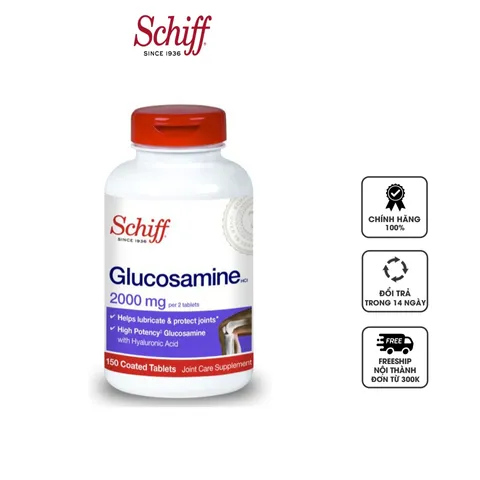 [Date T7/2022] Viên uống Schiff Glucosamine 2000mg của Mỹ