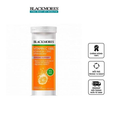 Viên sủi vitamin C và kẽm hỗ trợ hệ miễn dịch Blackmores Vitamin C