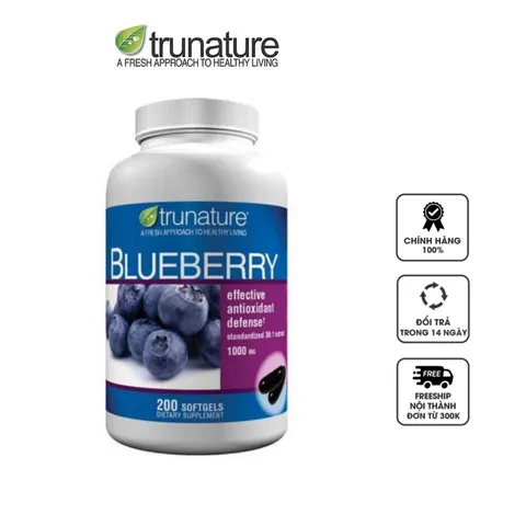 Viên uống Trunature Blueberry Extract 1000mg