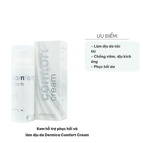 Kem Dưỡng Da Dermica Comfort Cream 50ml - Hỗ Trợ Phục Hồi, Làm Dịu Da Yếu, Nhạy Cảm, Cấp Ẩm 24 Giờ - Chăm Sóc Da Tối Ưu