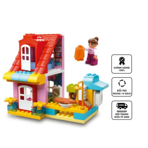 Bộ đồ chơi lắp ghép cửa hàng vui nhộn 68 chi tiết Toys House