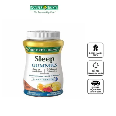 Kẹo dẻo hỗ trợ ngủ ngon Nature’s Bounty Sleep Gummies