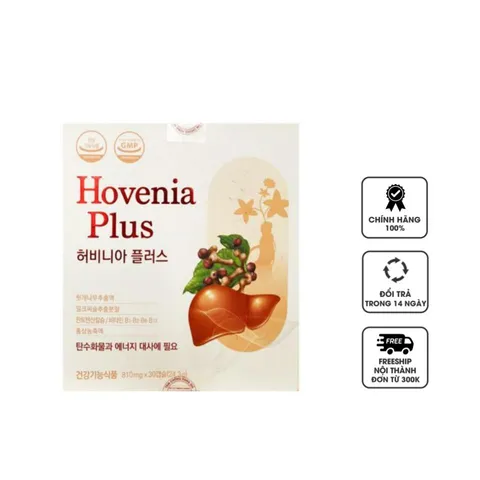 Viên uống Hovenia Plus hỗ trợ giải độc gan, thanh lọc cơ thể