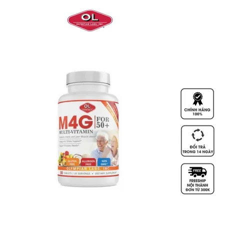 Viên uống bổ sung vitamin Olympian Labs M4G Multi-Vitamin For 50+
