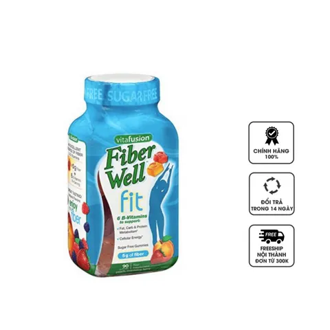 Kẹo dẻo hỗ trợ giảm cân Vitafusion Fiber Well Fit