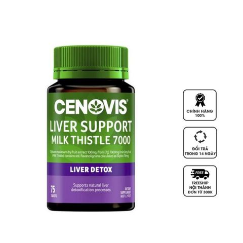 Viên uống Cenovis Liver Support Milk Thistle hỗ trợ bổ gan