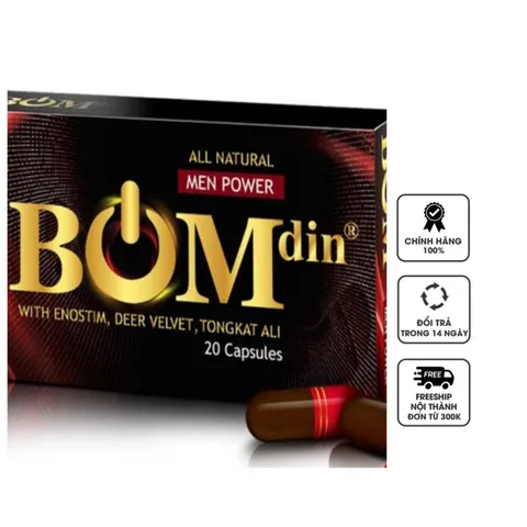 Viên uống Bomdin tăng cường sức khỏe và sinh lý nam giới