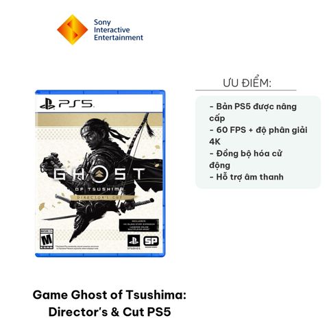 Game Ghost of Tsushima: Director's Cut cho PS5 - Phiêu Lưu Hành Động Đầy Kịch Tính, Đồ Họa Nâng Cấp Hấp Dẫn