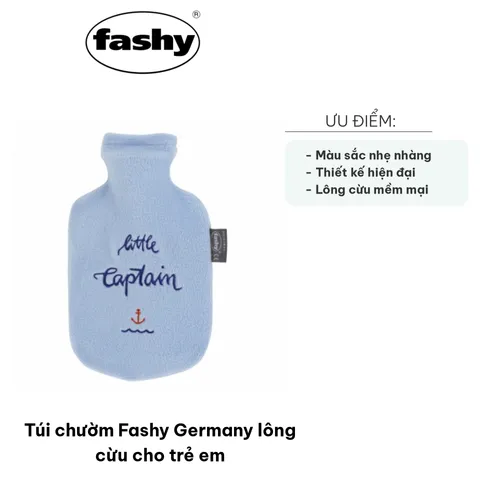 Túi Chườm Fashy Germany Lông Cừu 0.8L Cho Trẻ Em - Thiết Kế Đáng Yêu, Giữ Ấm Hiệu Quả Cho Bé Trai, Bé Gái