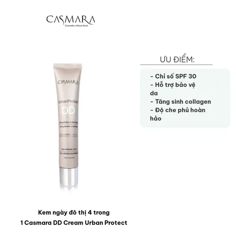 Kem Ngày Đô Thị 4 Trong 1 Casmara DD Cream Urban Protect - Kem Trang Điểm Chống Nắng SPF 30 Dành Cho Tất Cả Loại Da, 30ml