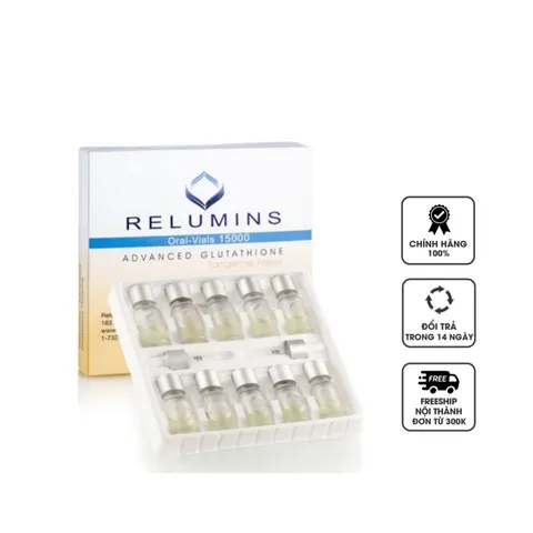 Ngậm trắng da Relumins Oral-Vials 15000mg