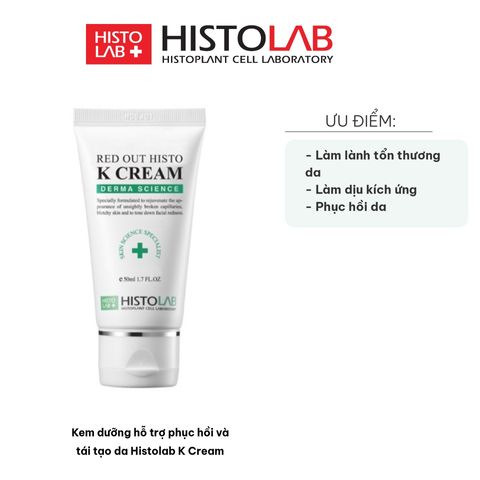 Kem Dưỡng Tái Tạo Da Histolab K Cream 50ml - Hỗ Trợ Phục Hồi Da, Giúp Da Sáng Khỏe, Chăm Sóc Da Cao Cấp