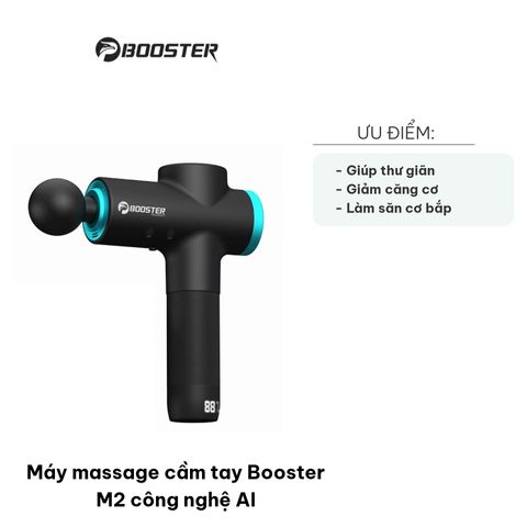 Máy Massage Cầm Tay Booster M2 - Công Nghệ AI Thông Minh, 6 Đầu Massage, Pin 2500mAh, Thiết Bị Thư Giãn Tại Nhà