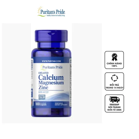 Puritan’s Pride Calcium Magnesium Zinc 100 viên  