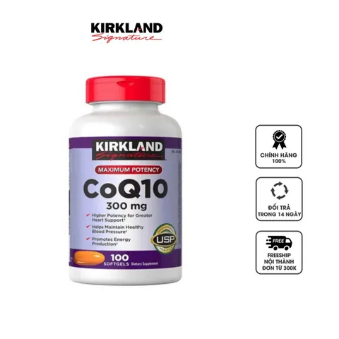 Viên uống Kirkland CoQ10 300mg chính hãng của Mỹ