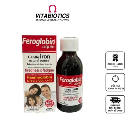 Siro hỗ trợ bổ sung sắt Feroglobin B12 của Anh