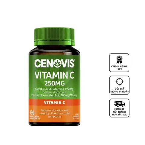 Viên nhai bổ sung vitamin C Cenovis Vitamin C 250mg