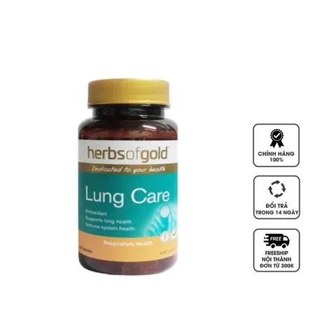 Viên uống Herbs of Gold Lung Care hỗ trợ sức khỏe đường hô hấp
