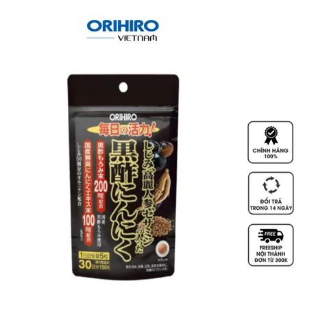 Giấm đen tỏi nhân sâm Orihiro bổ sung Sesamine của Nhật