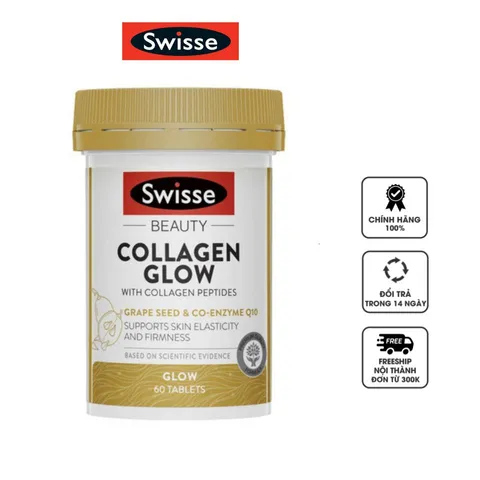 Viên uống đẹp da Collagen Swisse Beauty Collagen Glow