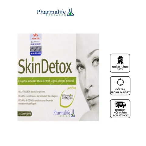 Viên hỗ trợ thải độc, ngăn ngừa mụn Pharmalife Skin Detox
