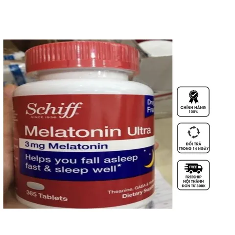 Viên uống hỗ trợ ngủ ngon Schiff Ultra 3mg của Mỹ