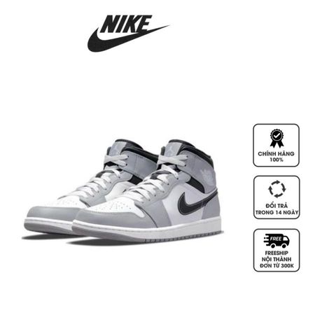 Giày thể thao Nike Jordan 1 Mid GS Light Smoke Grey 554725-078