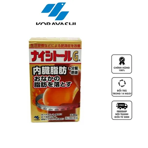 Viên uống Kobayashi Naishitoru G 3100 hỗ trợ giảm mỡ bụng