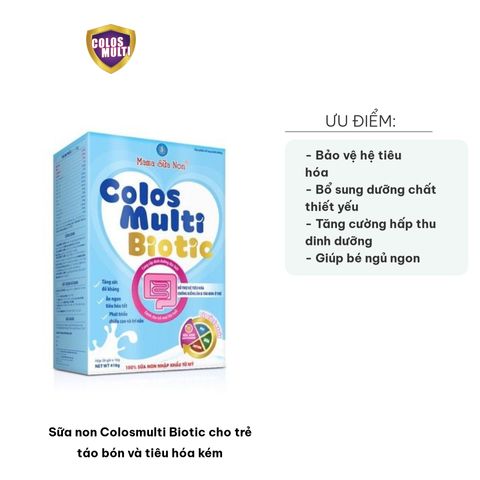 Sữa non Colosmulti Biotic cho trẻ táo bón - Dinh dưỡng cải thiện tiêu hóa và sức khỏe cho bé từ 6 tháng tuổi