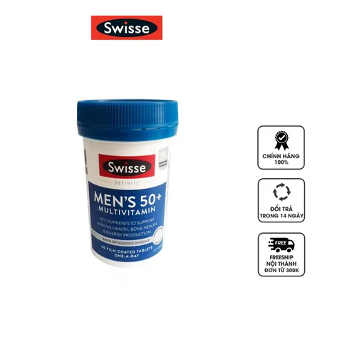 Vitamin tổng hợp cho nam Swisse Men’s Ultivite 50+