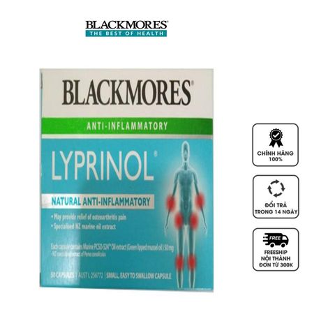 Blackmores Lyprinol – Hỗ trợ  xương khớp hộp 50 viên