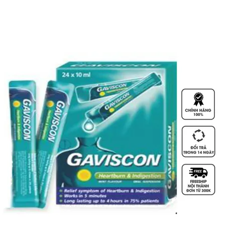 Gaviscon hỗ trợ trào ngược dạ dày dạng gói