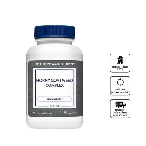 The Vitamin Shoppe Horny Goat Weed Complex hỗ trợ sinh lý nam