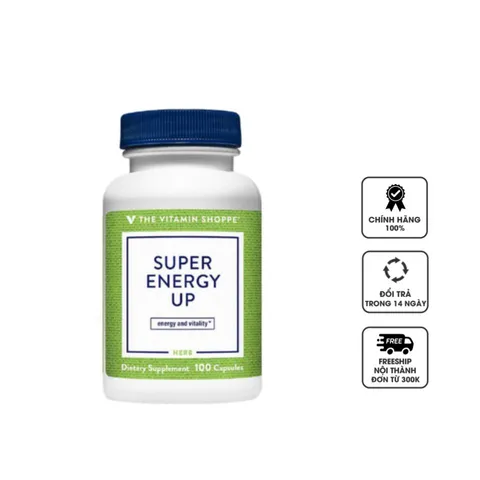 Viên uống hỗ trợ tăng cường sức khỏe The Vitamin Shoppe Super Energy Up