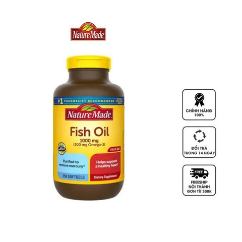 Dầu cá Nature Made fish oil Omega 3 1000mg