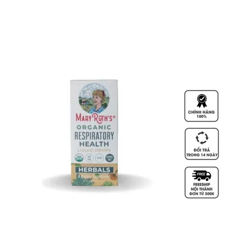 Siro hỗ trợ thải độc tăng cường chức năng phổi Mary Ruth’s Organic