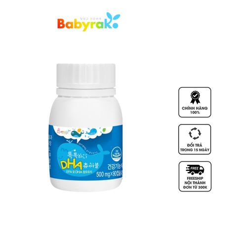Viên uống DHA, EPA Babyrak cho trẻ - Hỗ trợ phát triển não và mắt, vị cam thơm ngon, bổ sung dinh dưỡng cho bé khỏe mạnh.