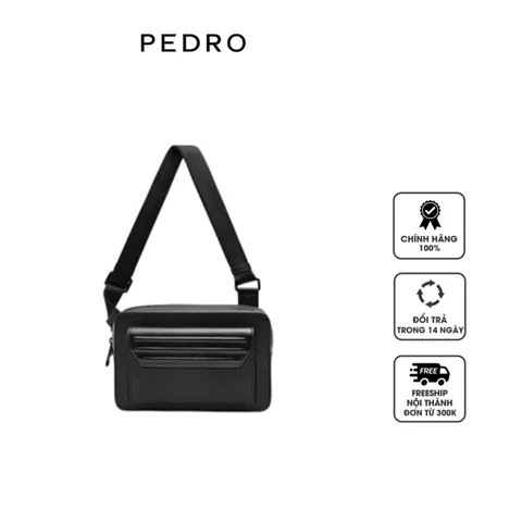 Túi đeo chéo nam Pedro Sling Bag Black PM2-25210206 màu đen