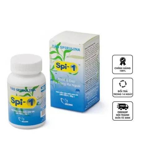 Tảo spirulina Spi-1 bổ sung dinh dưỡng, hỗ trợ cải thiện táo bón