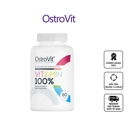 Viên bổ sung vitamin và khoáng chất Ostrovit 100 Vit&Min