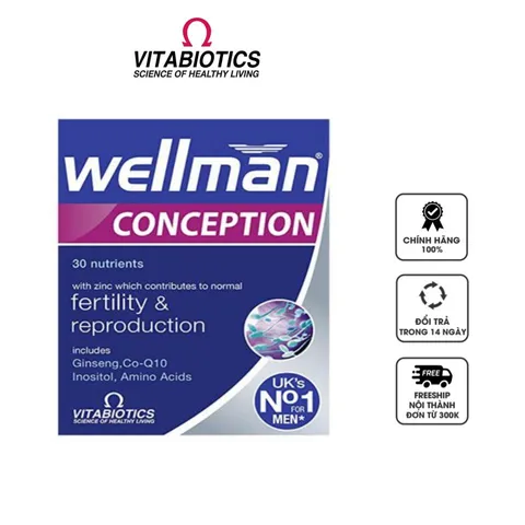 Wellman Conception tăng chất lượng tinh trùng cho nam