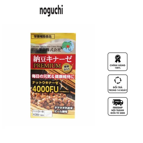 Viên uống hỗ trợ tai biến Noguchi Nattokinase Premium 4000FU