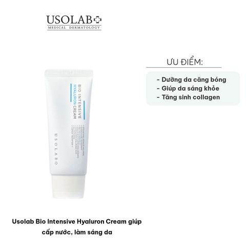 Kem Dưỡng Usolab Bio Intensive Hyaluron Cream 50ml - Cấp Nước và Làm Sáng Da, Dưỡng Ẩm Chuyên Sâu Cho Tất Cả Các Loại Da